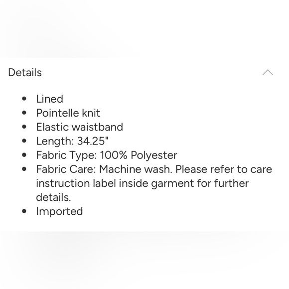 JustFab Lined Crochet Skirt Peach medium - Picture 7 of 11